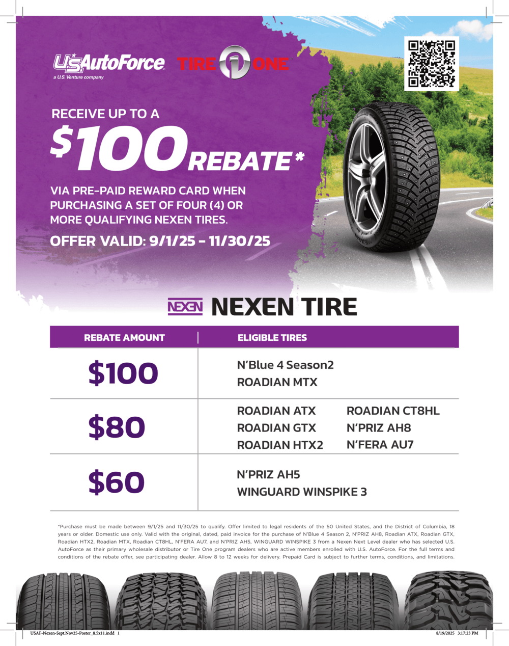 Nexen Tire Fall 2025 Rebate