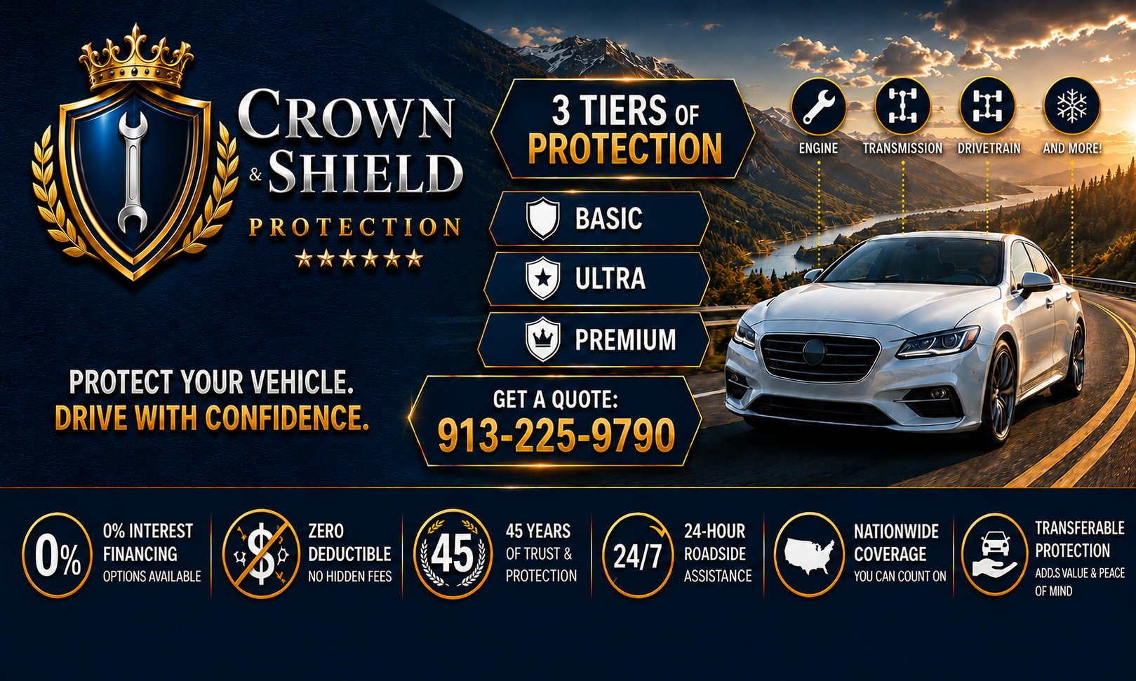 Crown and Shield Protection vehicle coverage