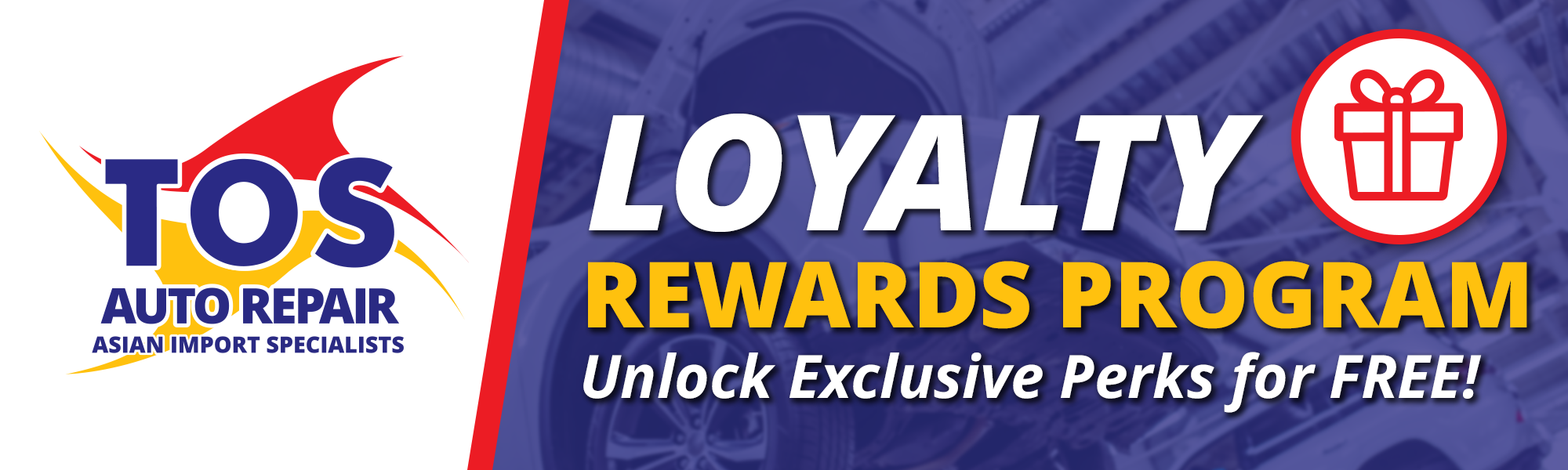 TOS Auto Repair Loyalty Rewards