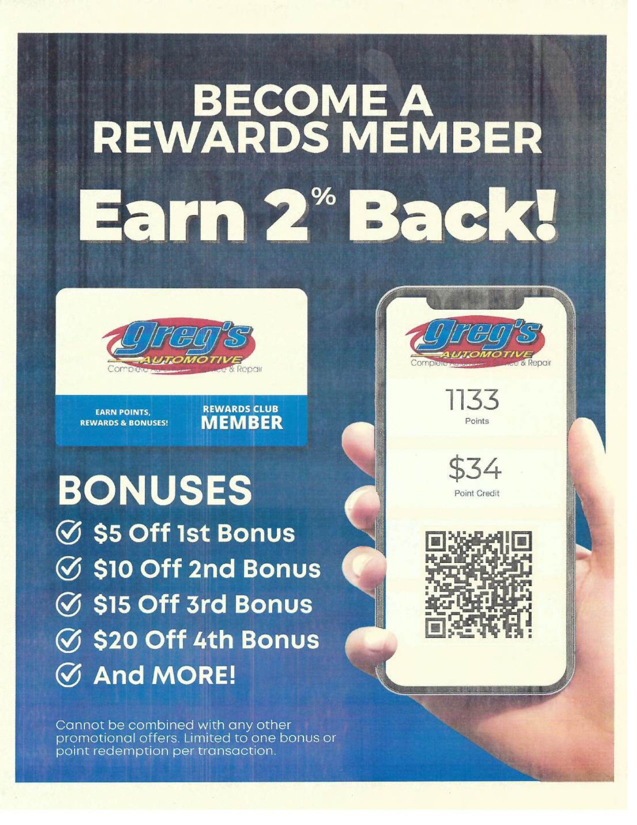 Customer Rewards Program Page 1