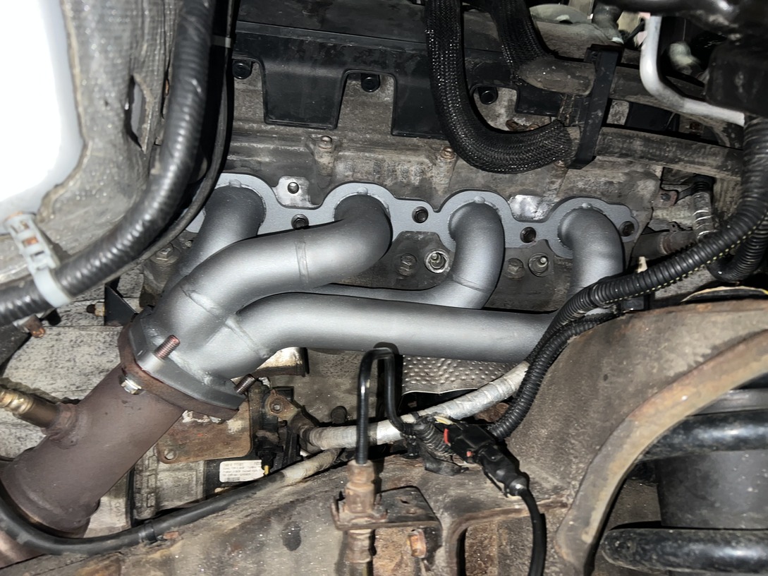 Exhaust manifold repair on Chevy Silverado