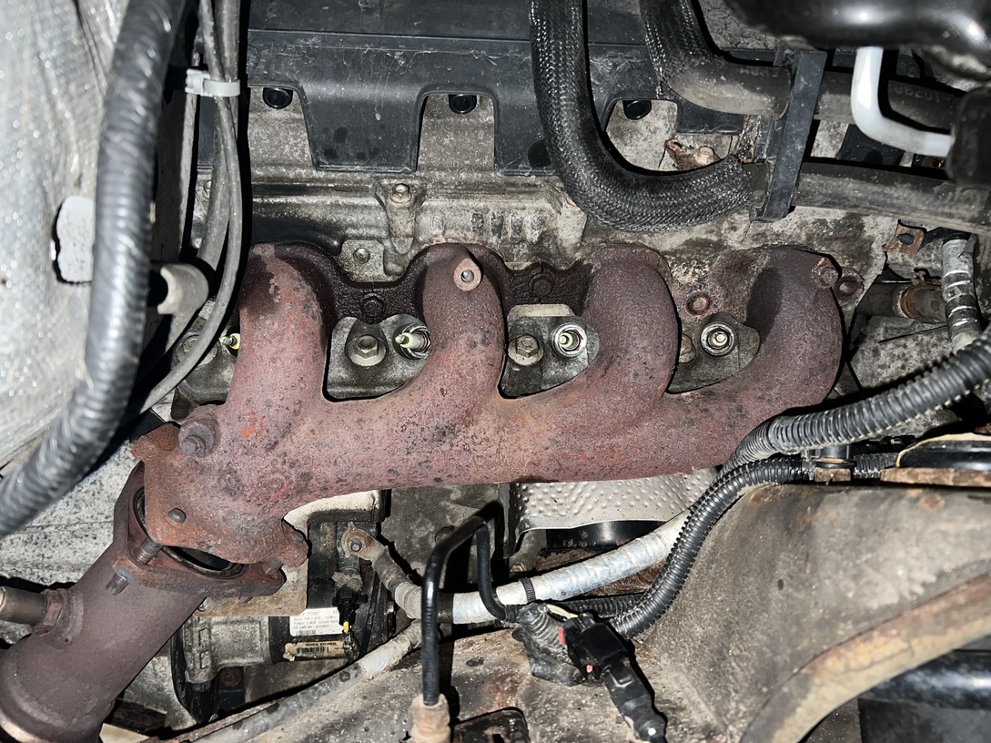 Chevy Silverado exhaust manifold leak repair