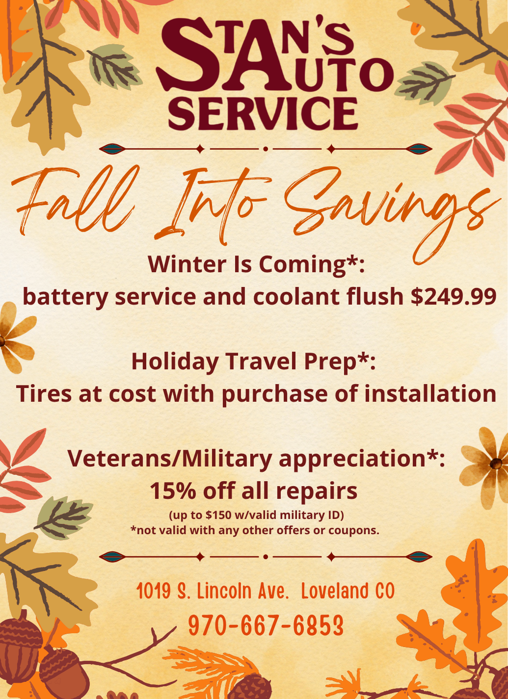 Coupons and Specials for November 2025