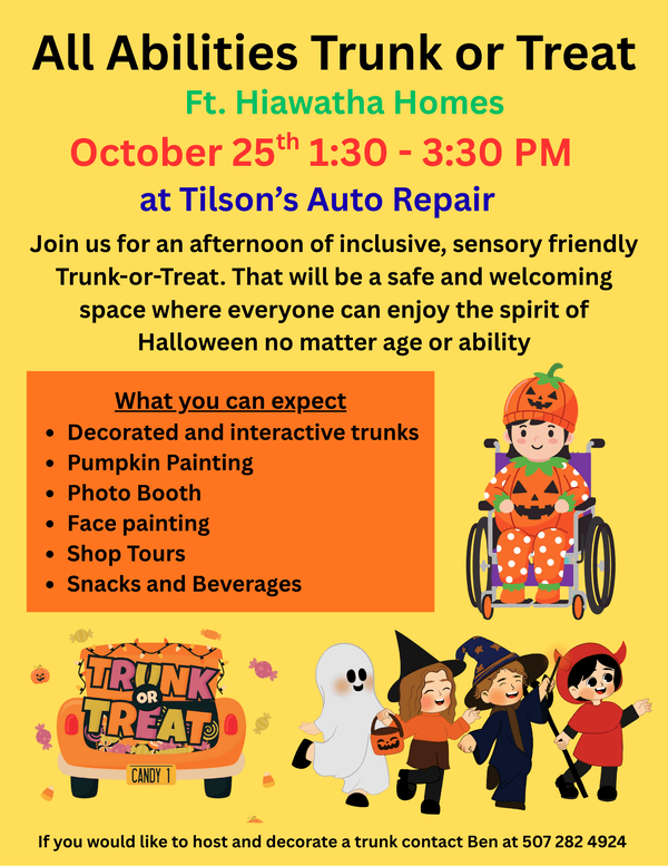 All Abilities Trunk or Treat Flyer