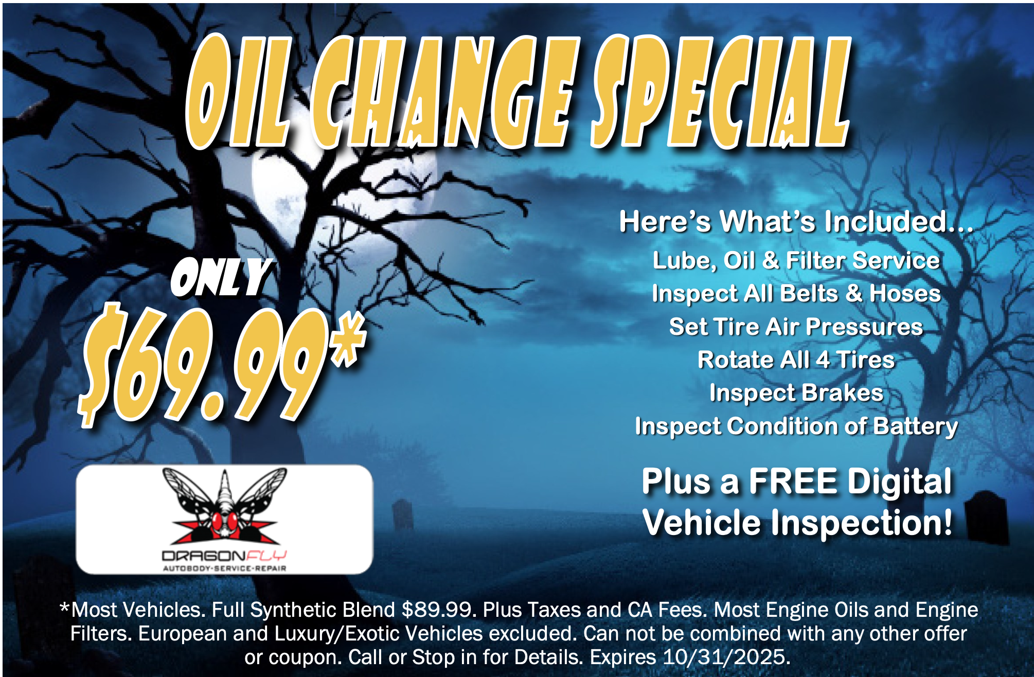 Oil Change Special