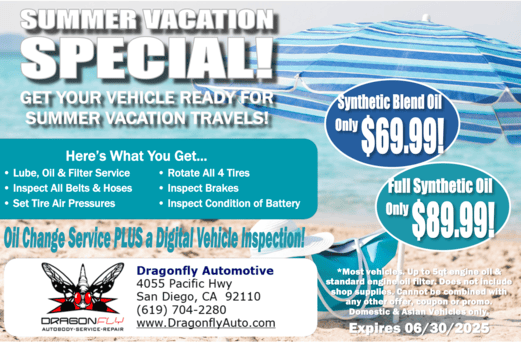 Summer Vacation Special | Dragonfly Automotive