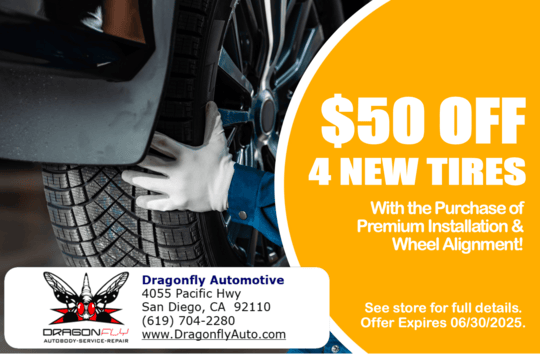 $50 Off Tires Special | Dragonfly Automotive