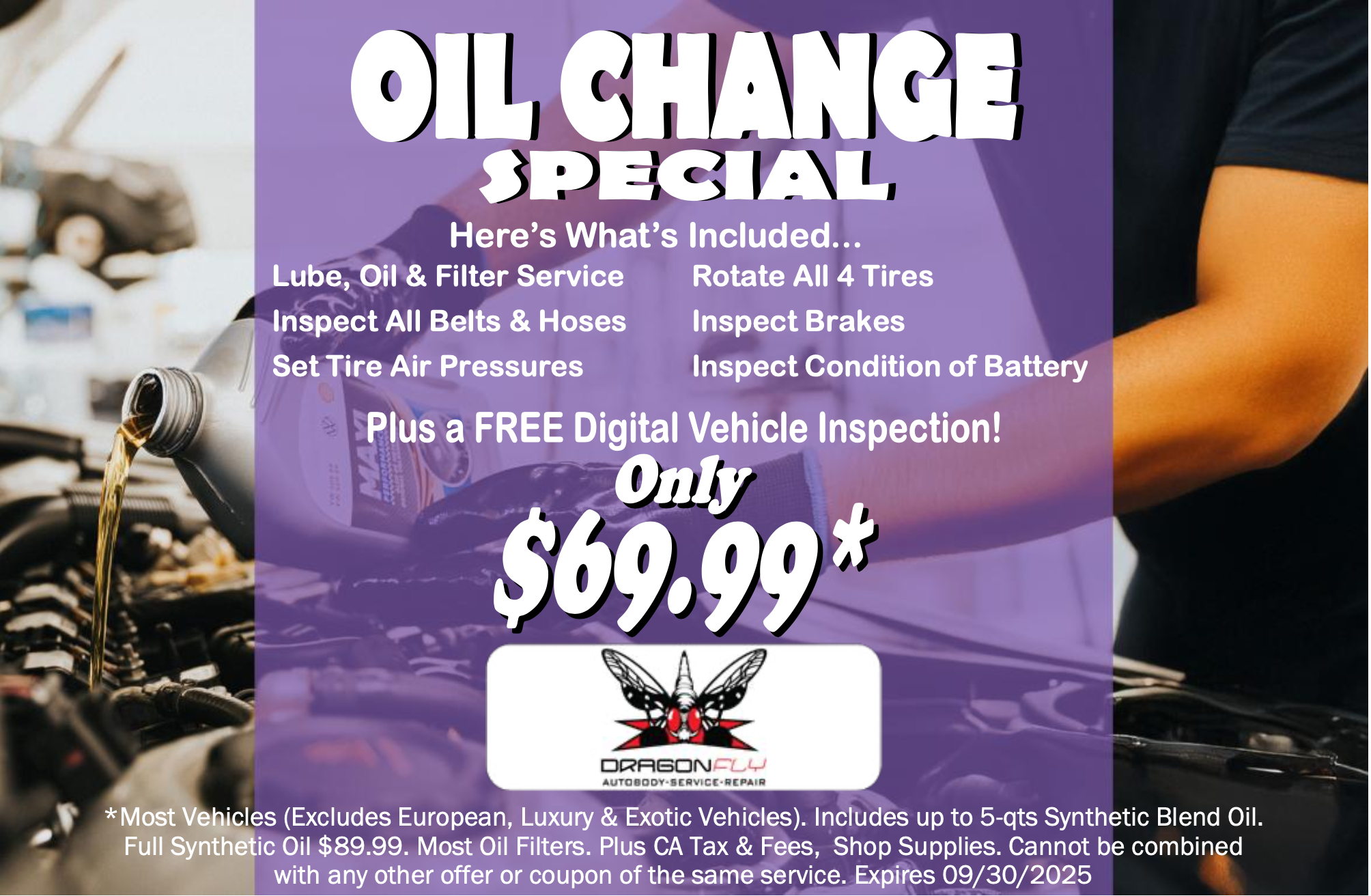 Oil Change Special | Dragonfly Automotive