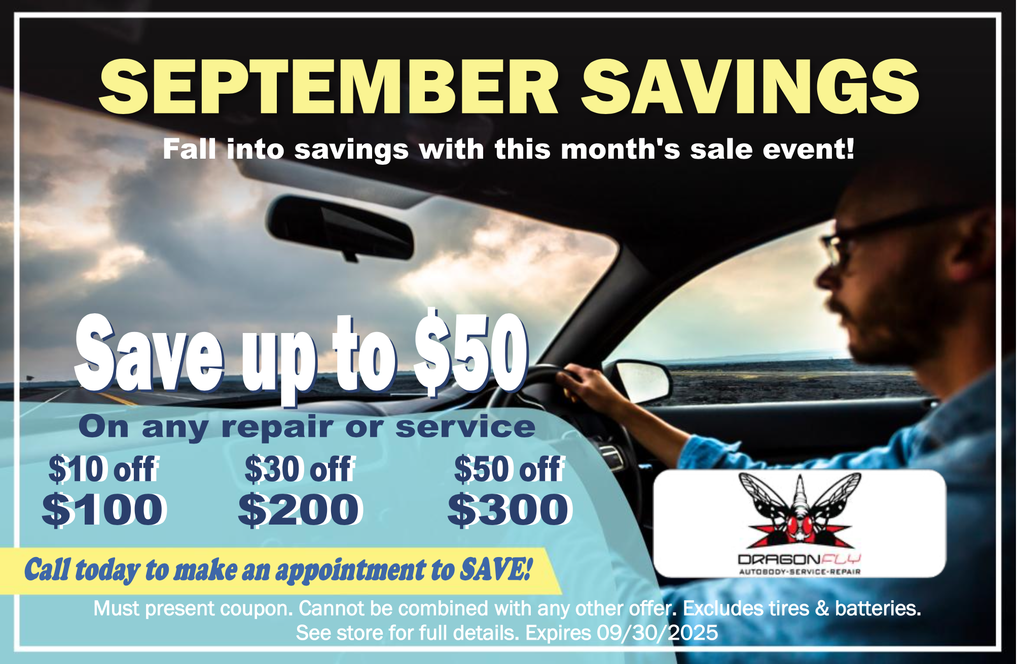 September Savings | Dragonfly Automotive