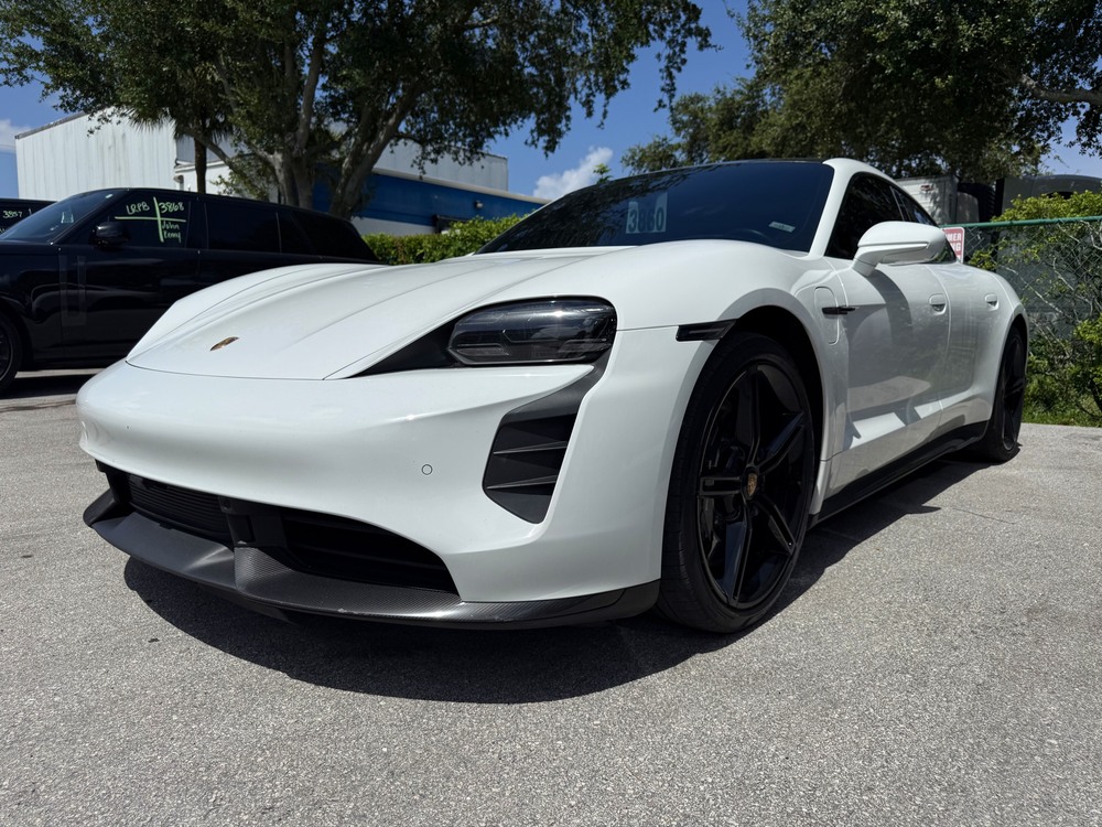 Porsche Taycan after body repair