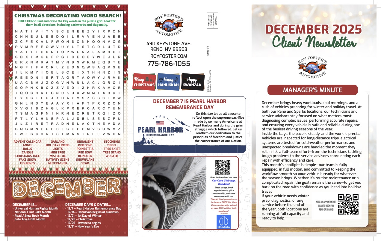 December 2025 Newsletter - Page 1
