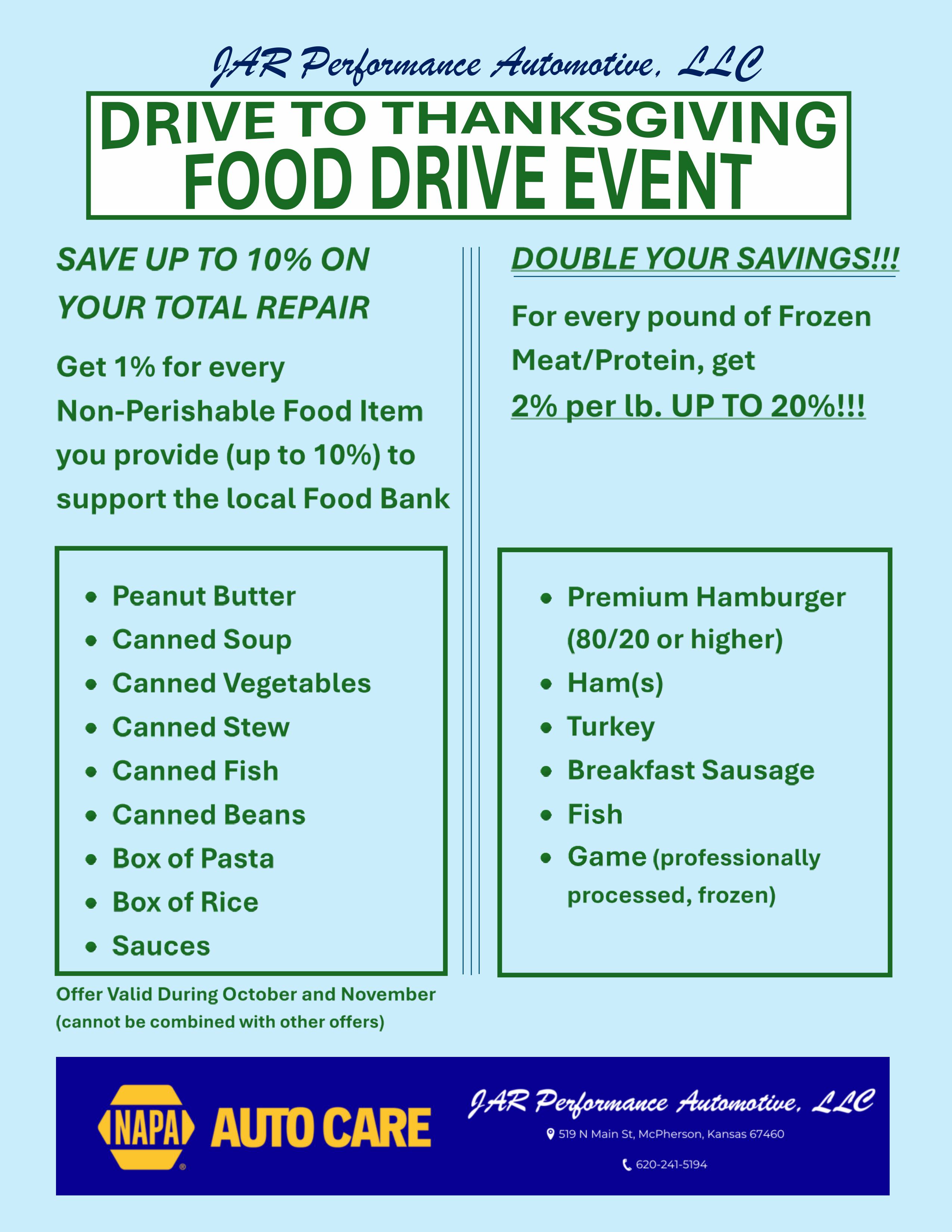 Thanksgiving Food Drive