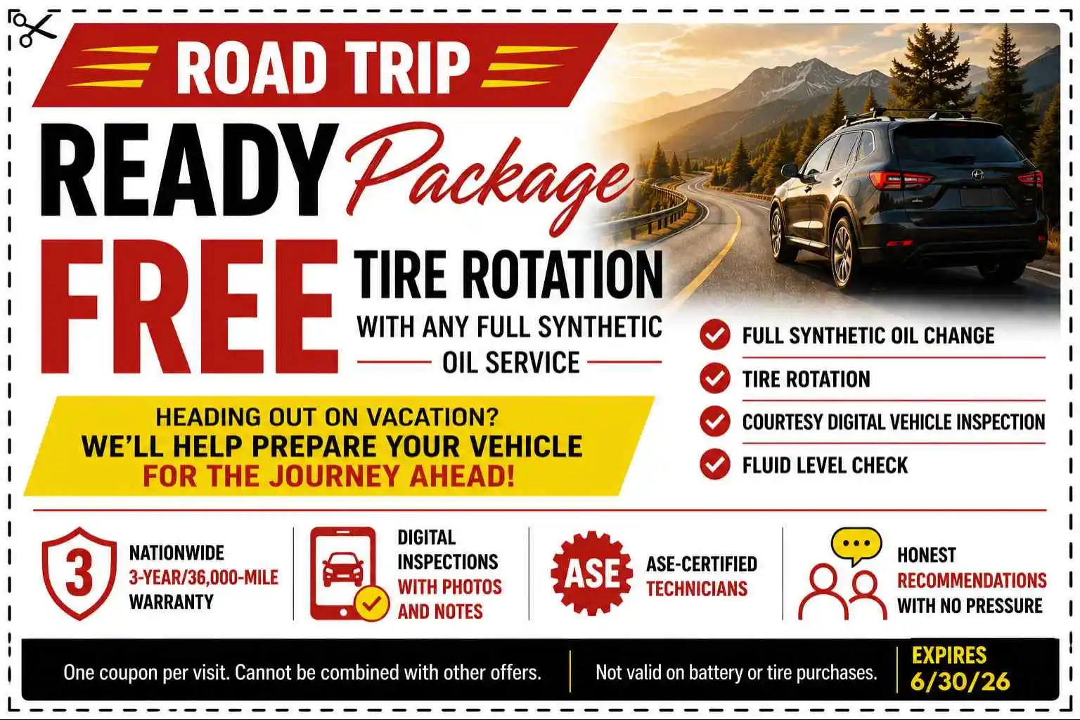 Road Trip Ready Package