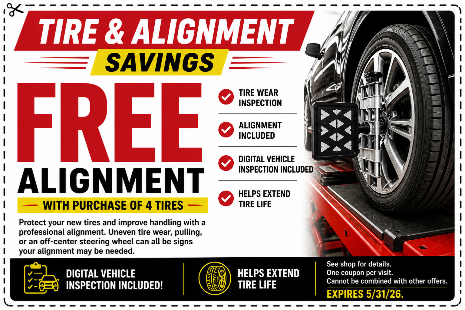 Tire and Alignment Special